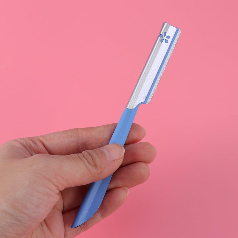 Tinksky 5pcs Eyebrow Shaper Razor Trimmer Shaver Hair Remover Set (Blue) - Image 3